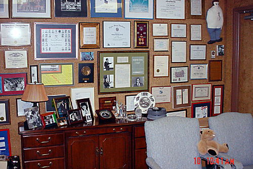 Dr. Malerman's Office, wall of fame