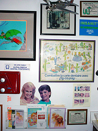 The view from the records room chair.