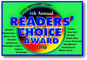 Montgomery Newspapers 1998 Reader's Choice Award for Number One Orthodontist